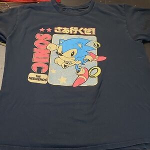 💣Sonic the Hedgehog Mend Navy Blue T-Shirt